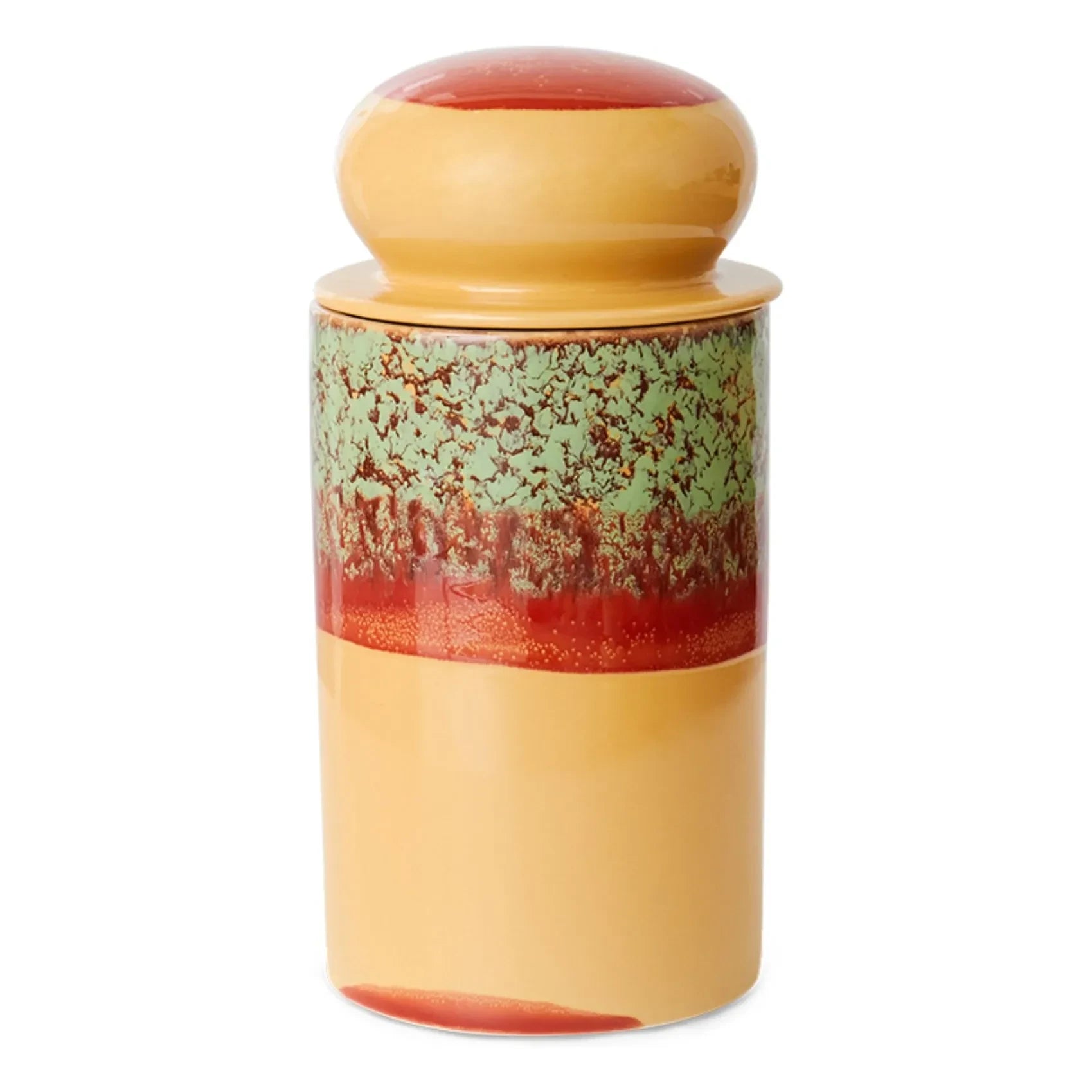 HKliving - Stone Ceramic Plant Pot | Orange