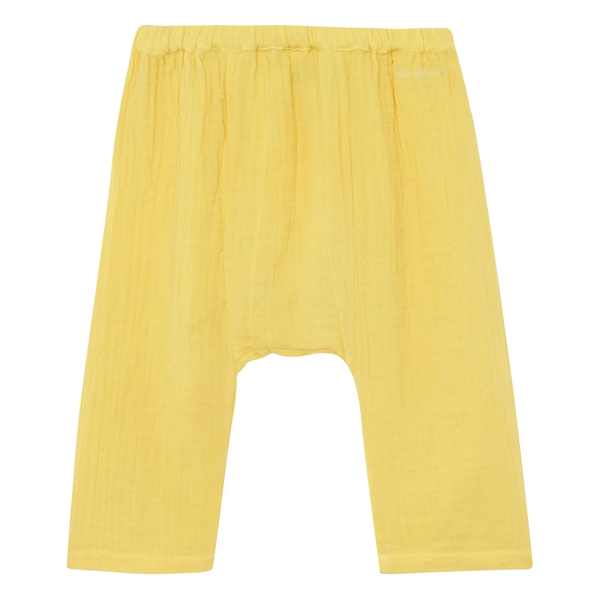 Bonton - Laos Cotton Gauze Pants | Yellow
