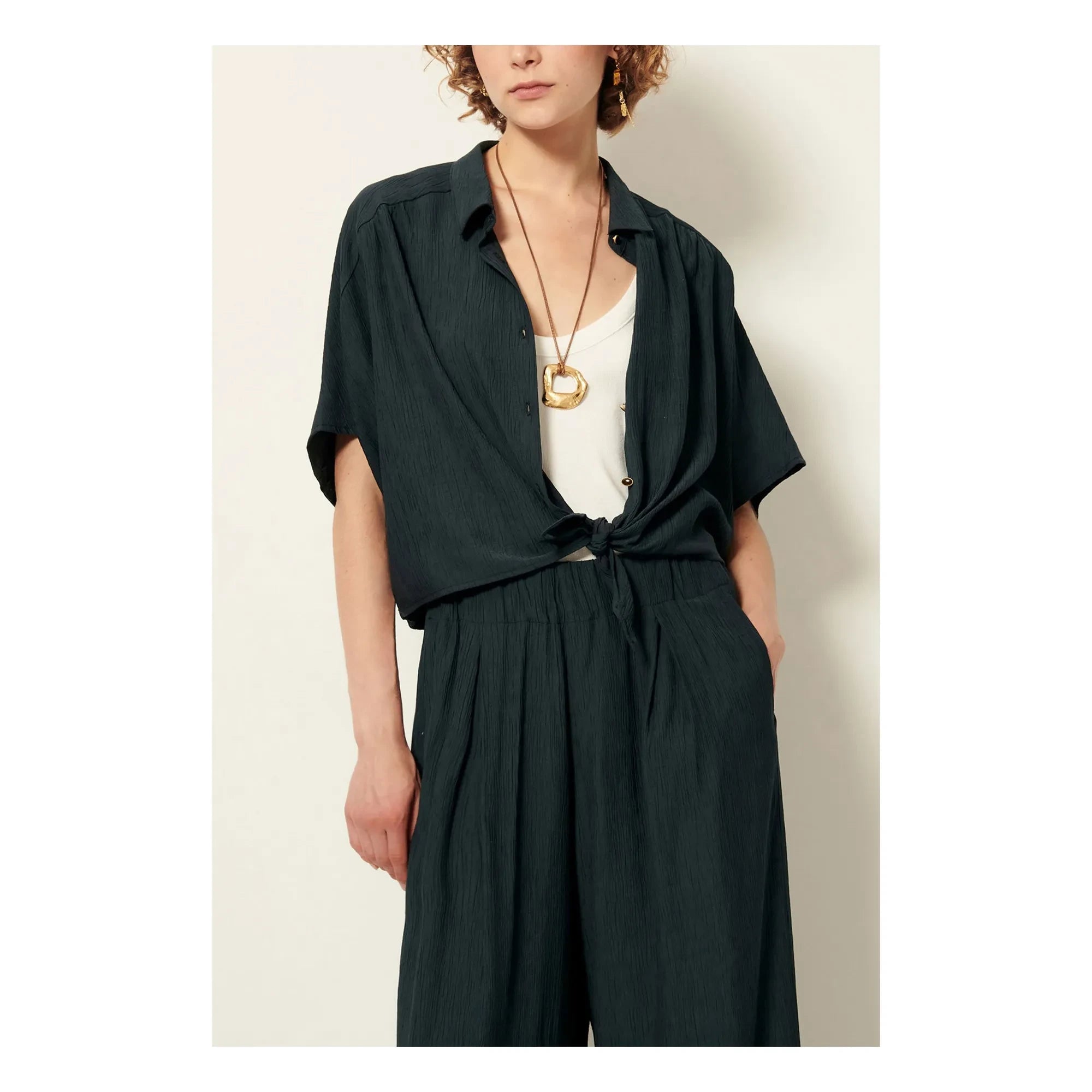 Sessùn - Alfassa Blouse | Dark Gray
