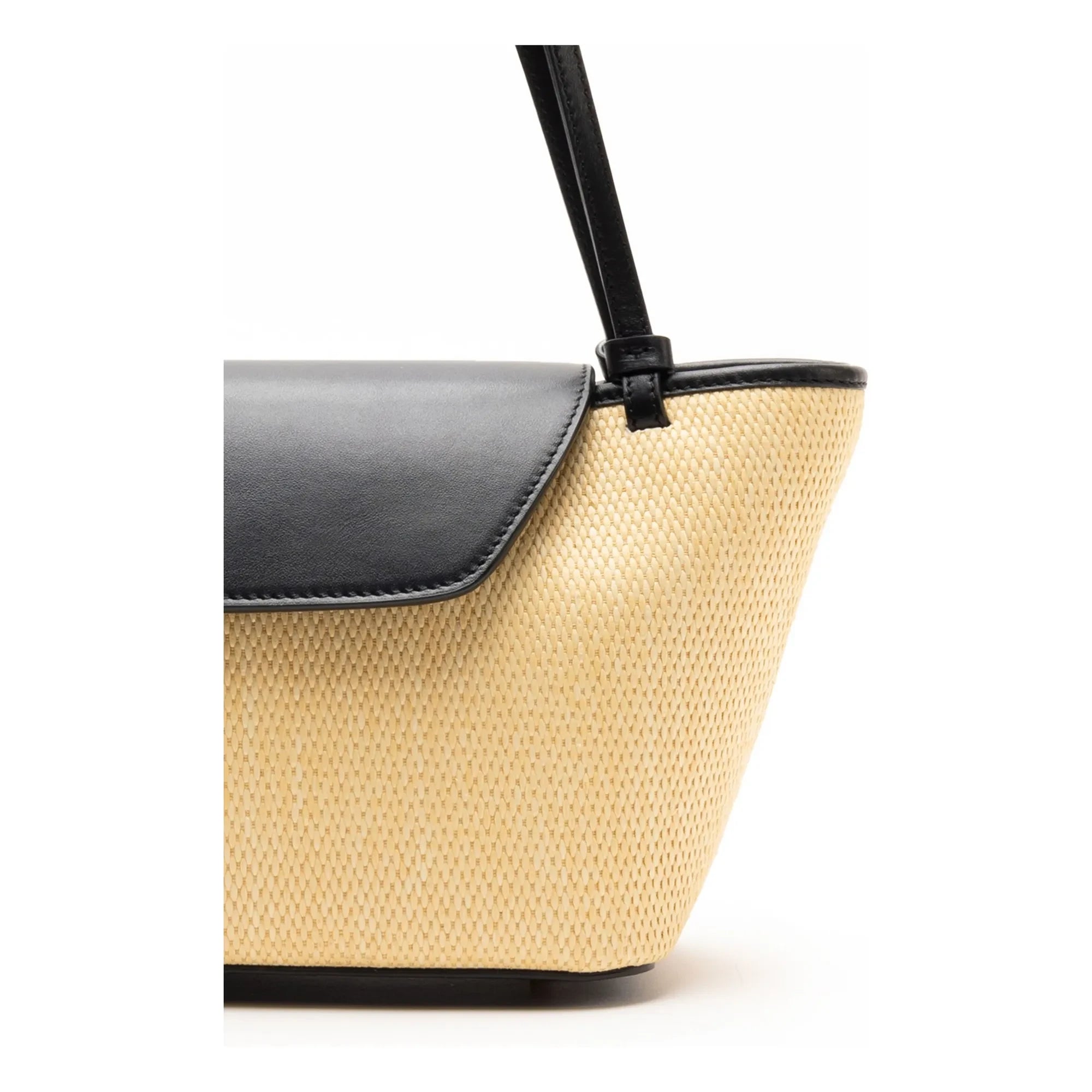 Elleme - Rattan and Leather Post Bag | Natural