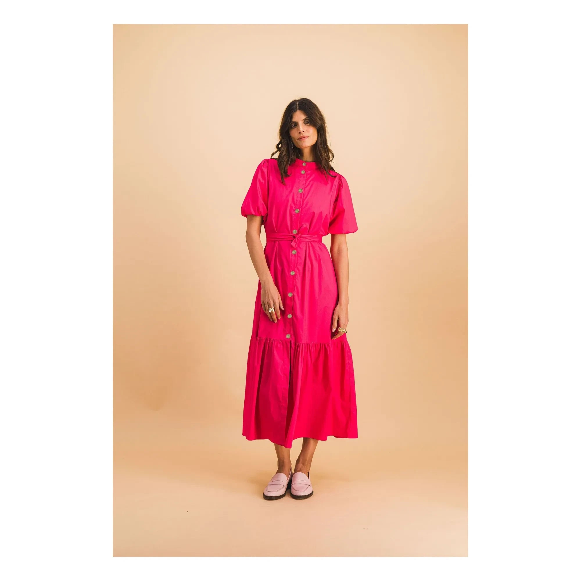 Elise Chalmin - Clémence Cotton Dress | Pink