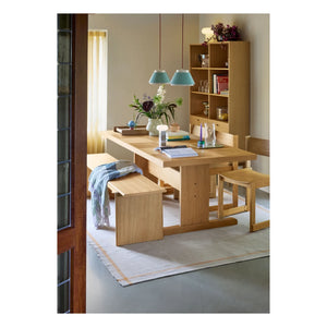 Hübsch - Low portable lamp | Silver