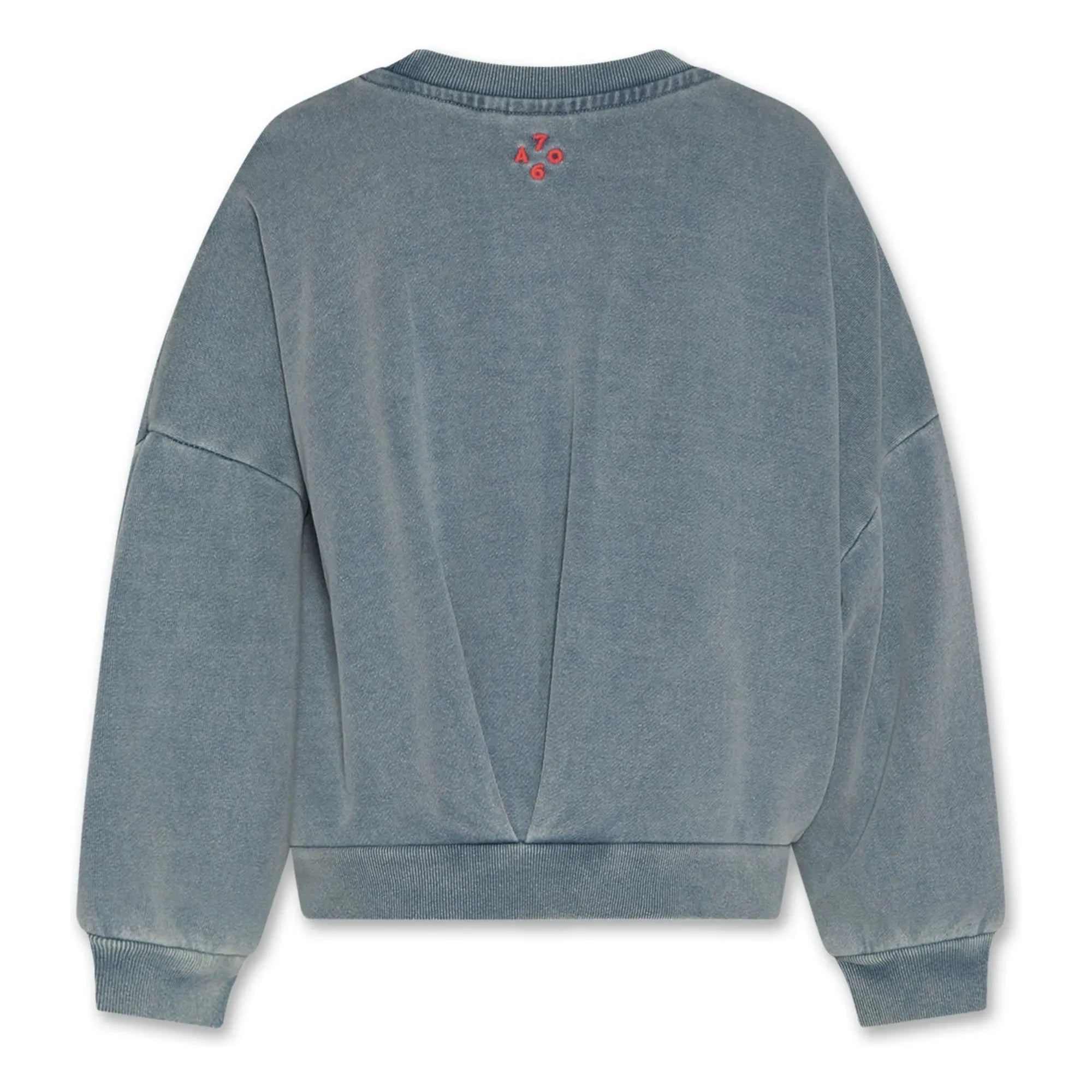 AO76 - Lys recycled cotton sweatshirt | Grey Blue