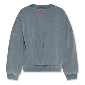 AO76 - Lys recycled cotton sweatshirt | Grey Blue