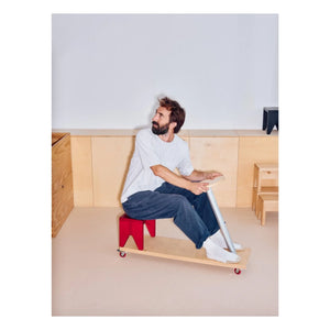 Hay - Manolito stool | Red