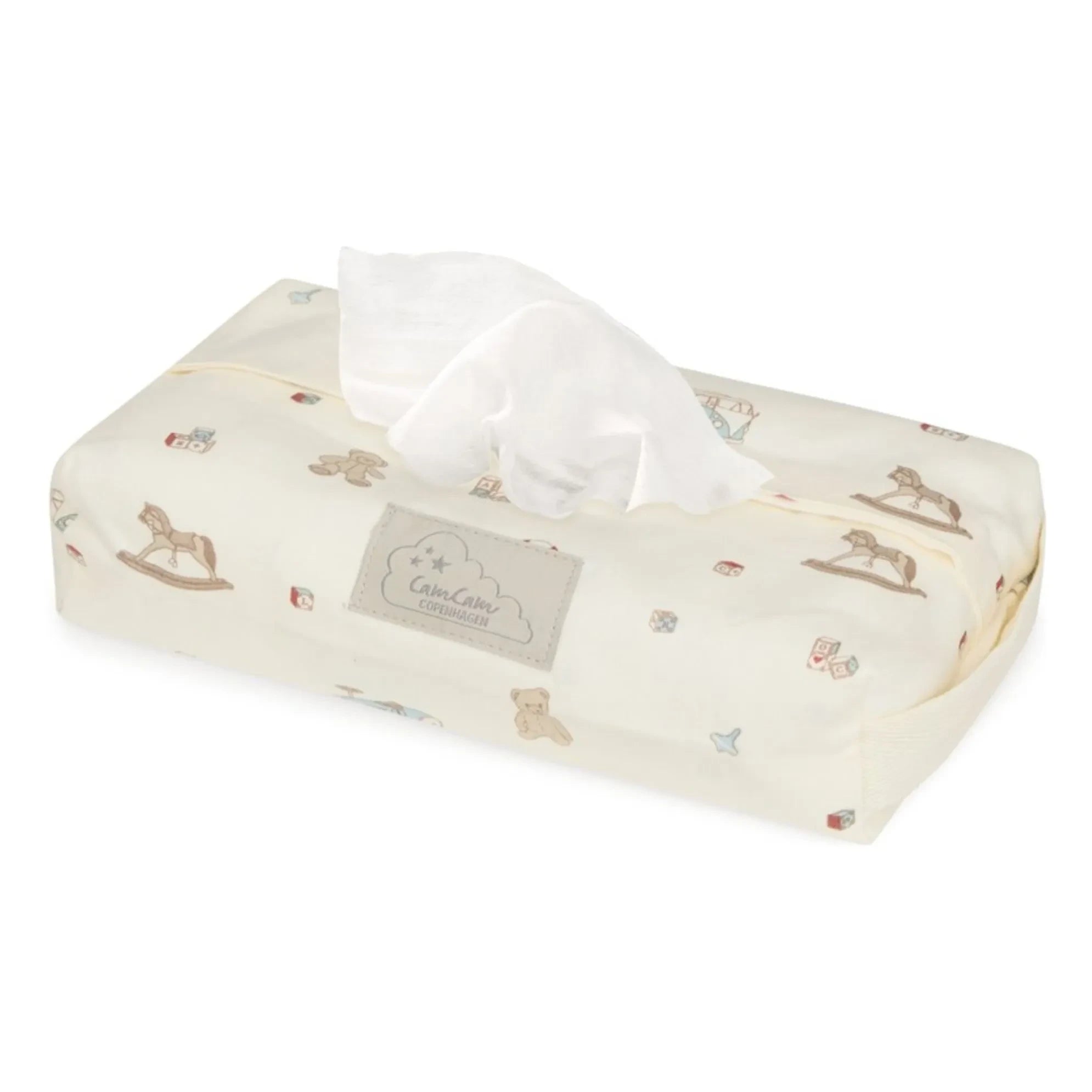 Cam Cam - Vintage Toys Wipes Container | Beige