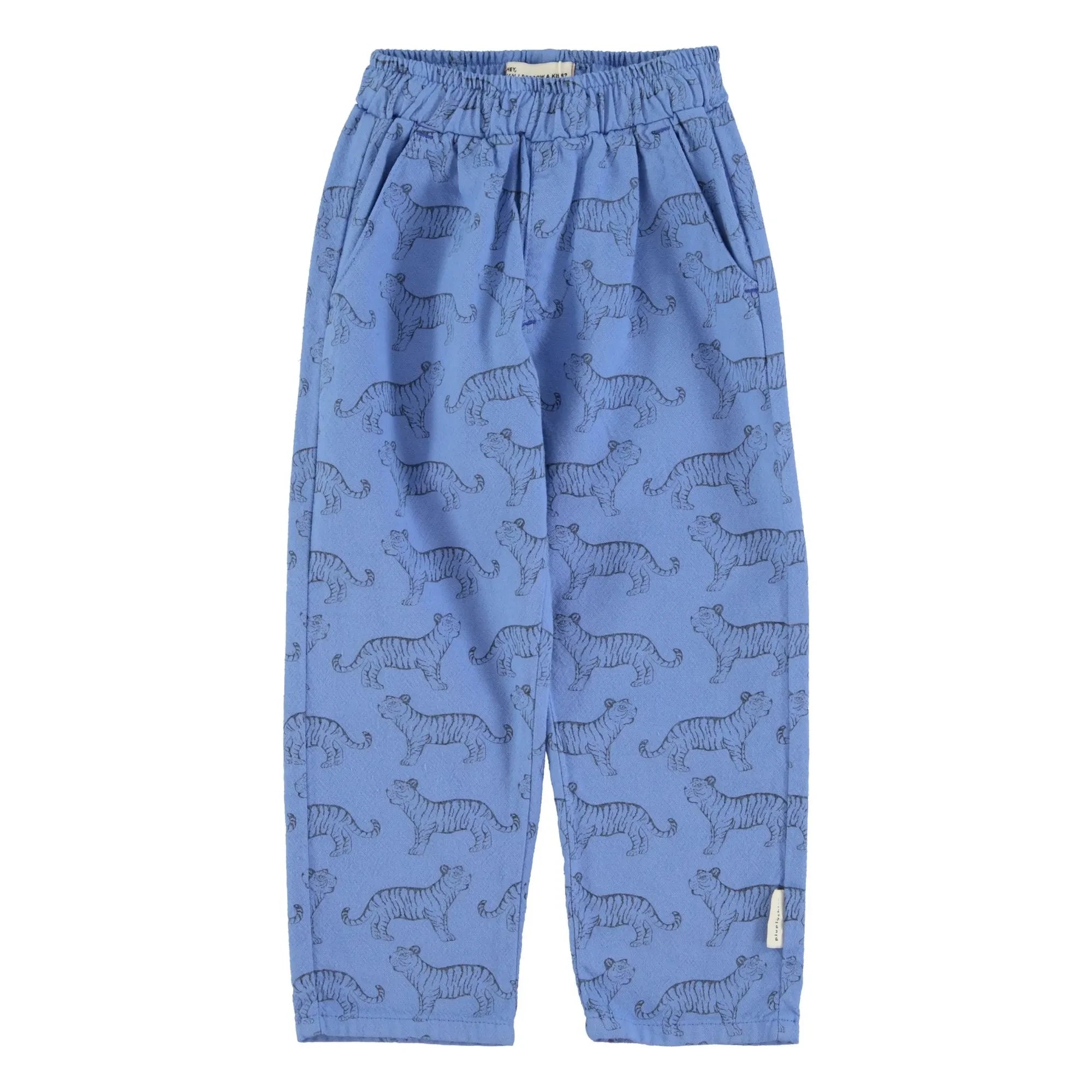 Piupiuchick - Tiger organic cotton pants | Blue