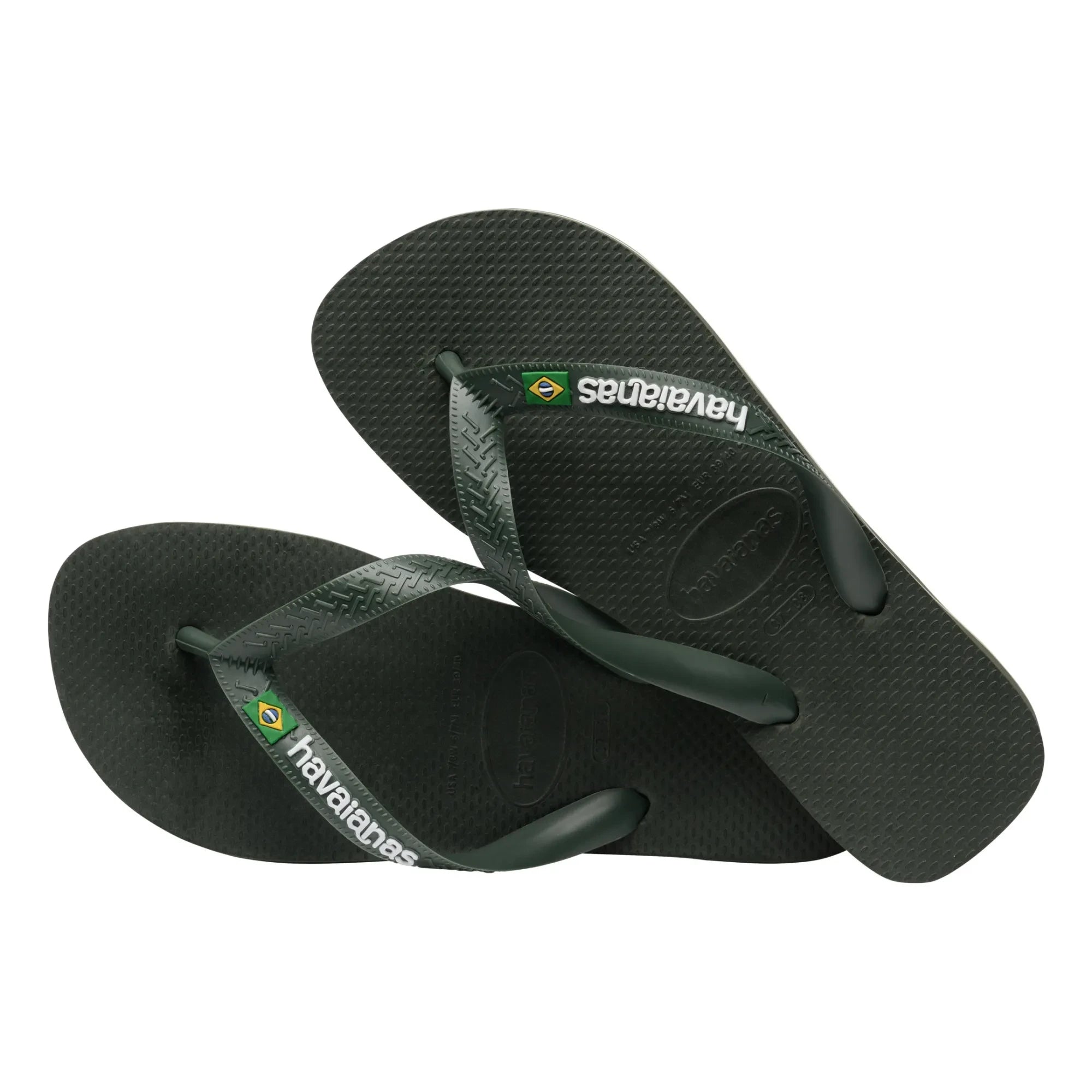 Havaianas - Brasil Logo parmak arası terlik | Zeytin yeşili