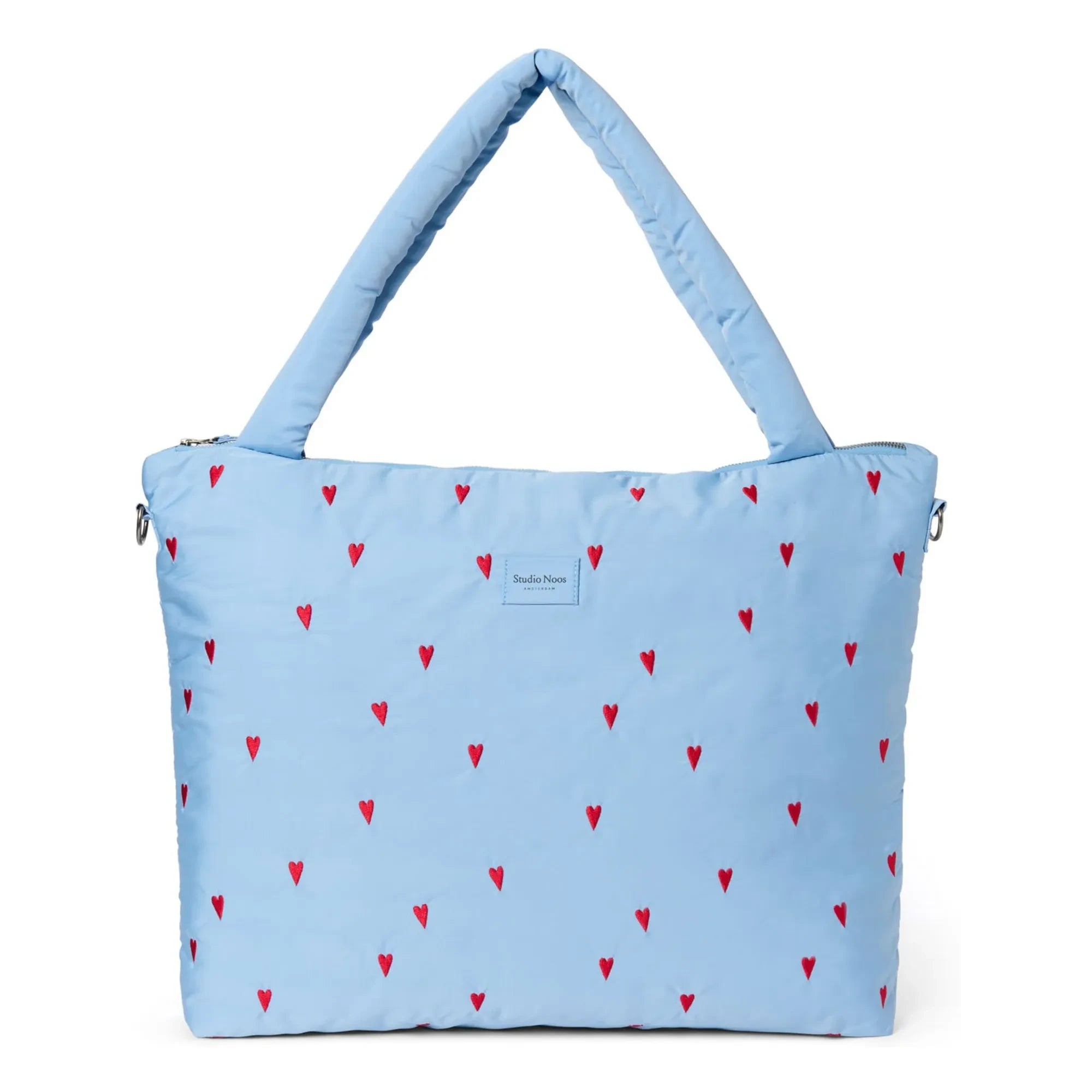 Studio Noos - Puffy Hearts baby care bag | Light blue