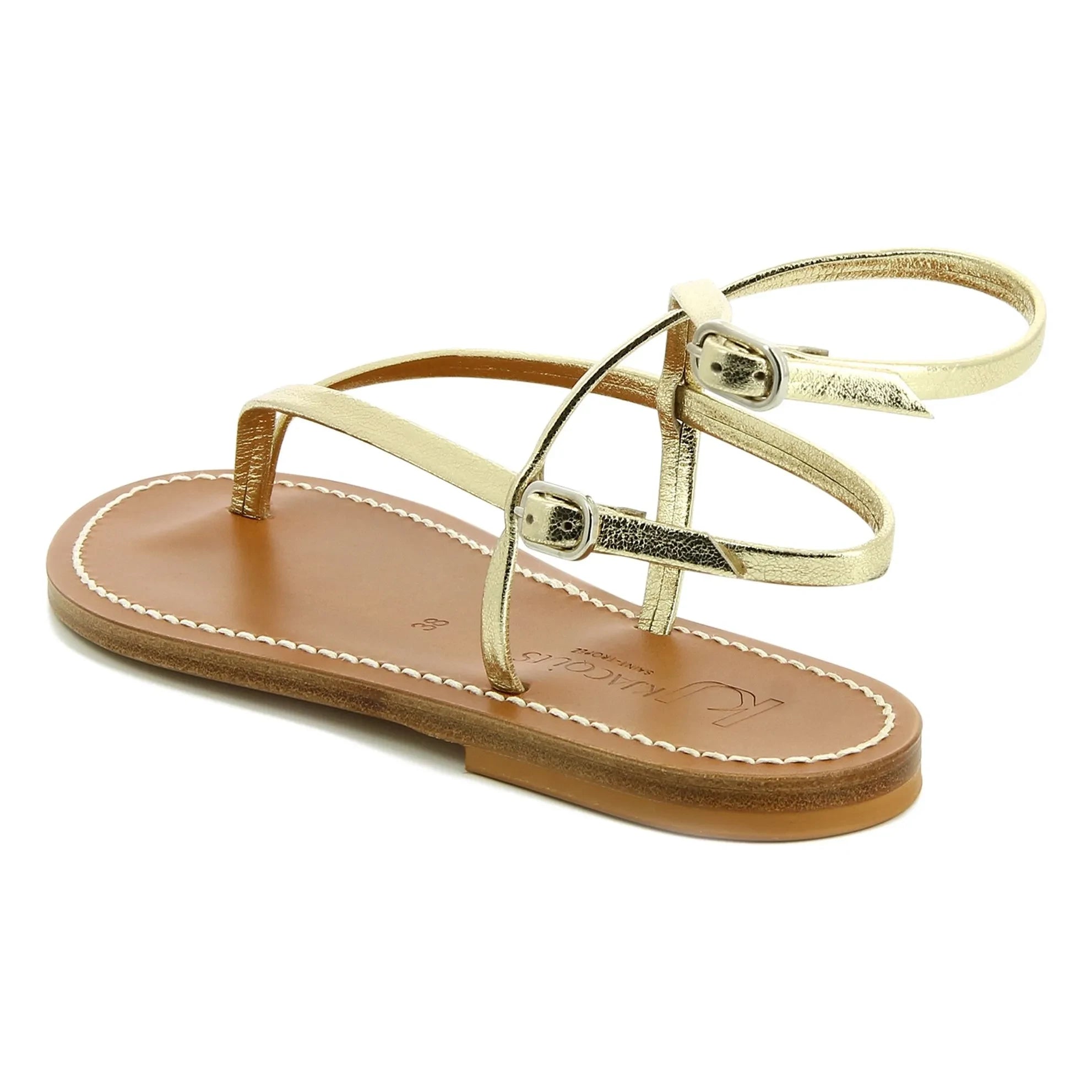K.Jacques - Abako Metallic Sandals | Champagne