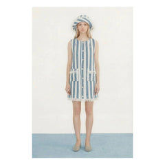 The Tiny Big Sister - Bob Cotton Stripes | Blue