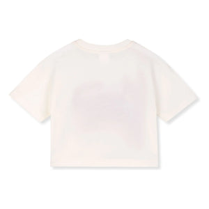 Wynken - Organic Cotton Short-Cut Cat T-Shirt | Ecru