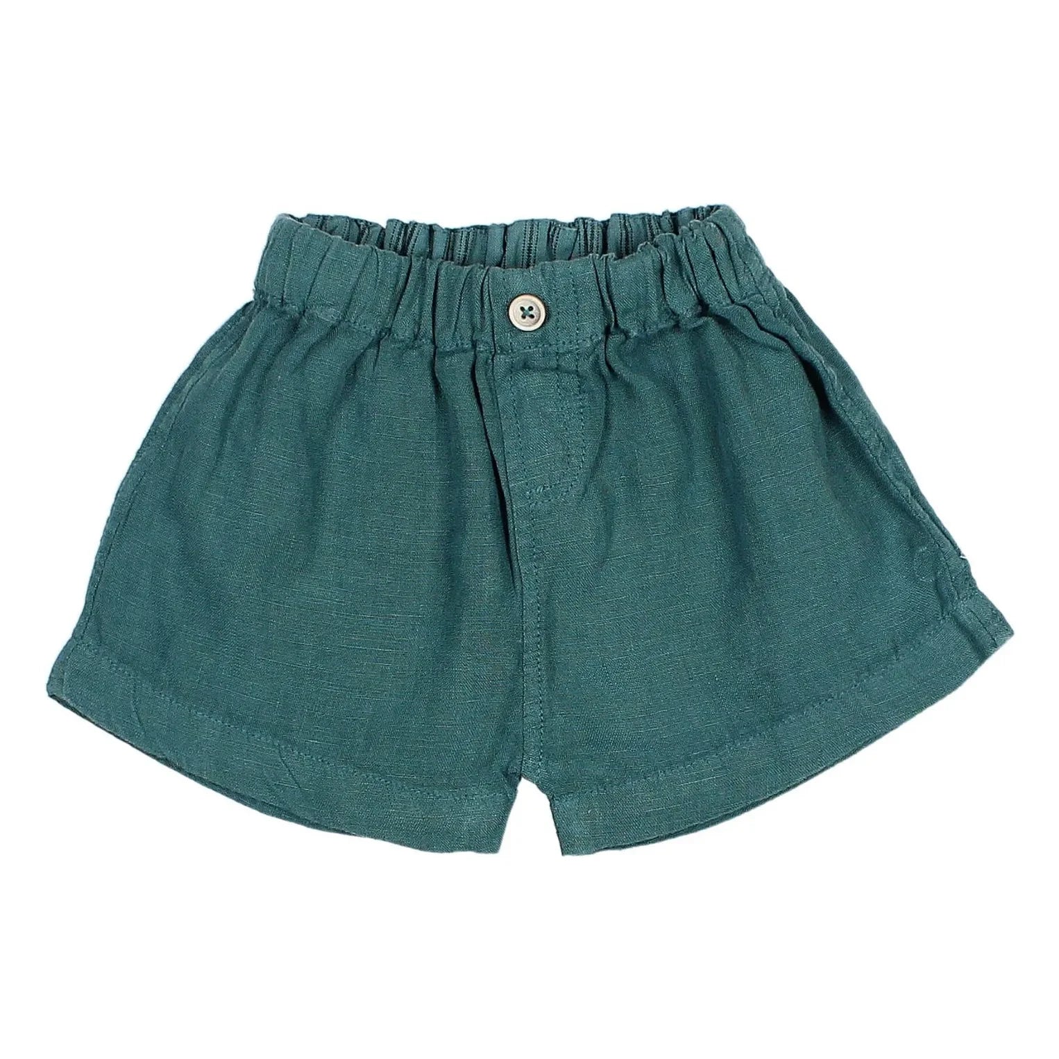 Búho - Linen Shorts | Peacock Blue