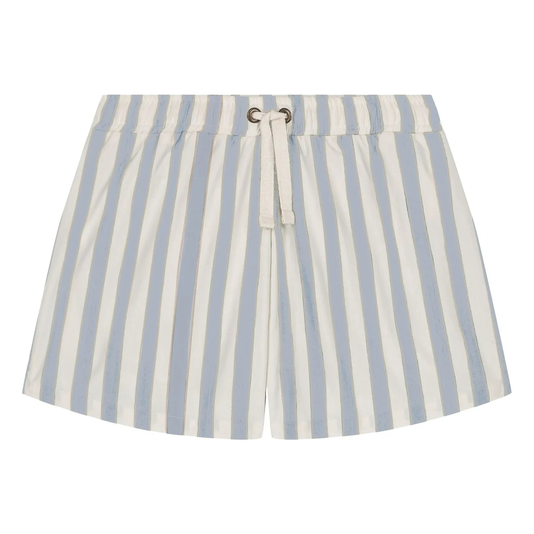 Studio Bohème - Chico Striped Organic Cotton Swimsuit Shorts | Light Blue