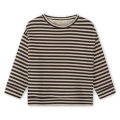 Fliink - Alvin Çizgili Organik Pamuklu Sweatshirt | Kahverengi
