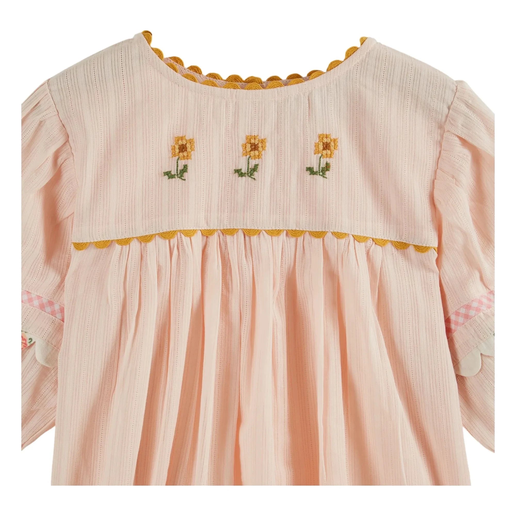 Emile et Ida - Floral Embroidered Blouse | Cream