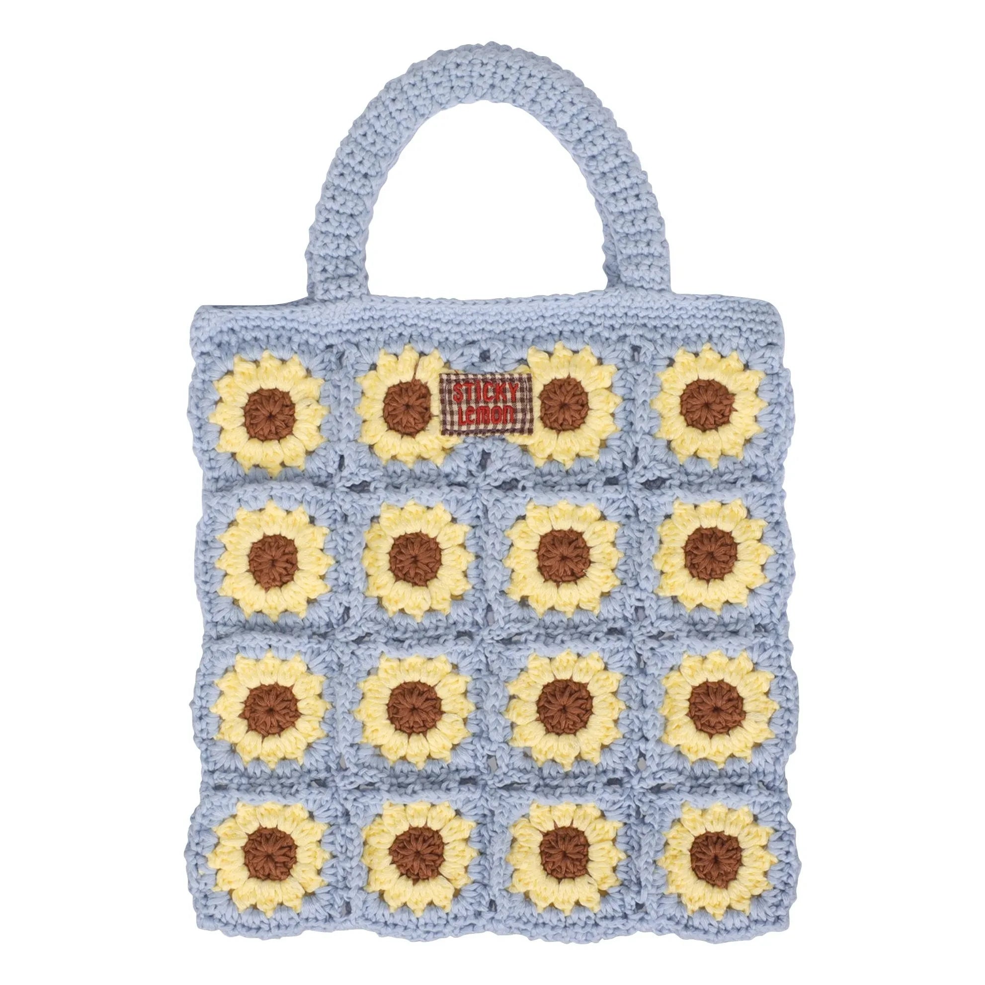 Sticky Lemon - Flower Crochet Bag | Brown