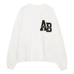 Anine Bing - Miles Letterman Sweatshirt | Off White