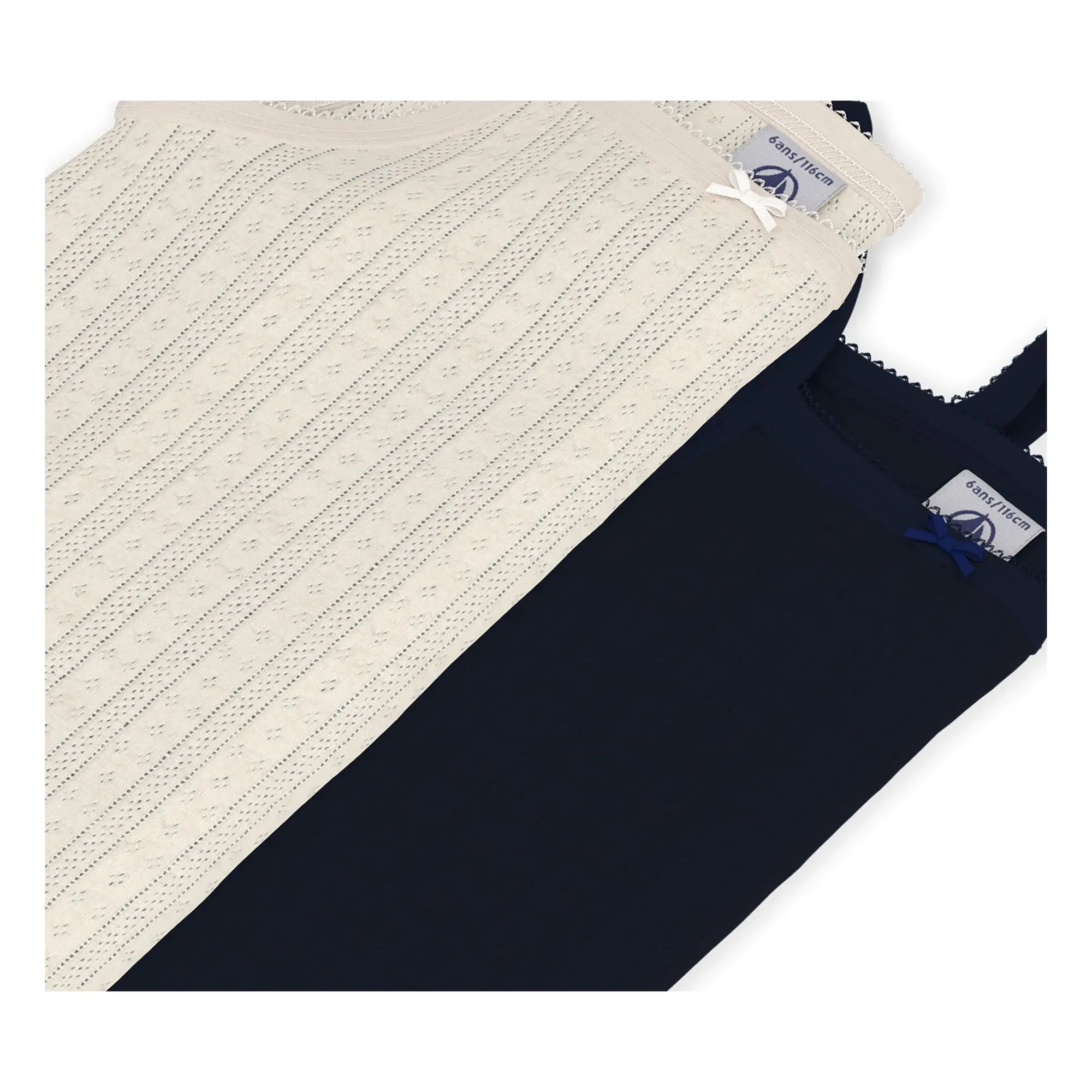 Petit Bateau - Transitional Tank Tops 2-Pack | Midnight Blue
