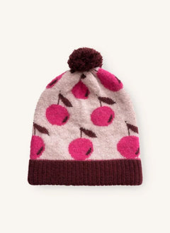 Fliink - Cherry Star Alpaca Wool Beanie | Pink