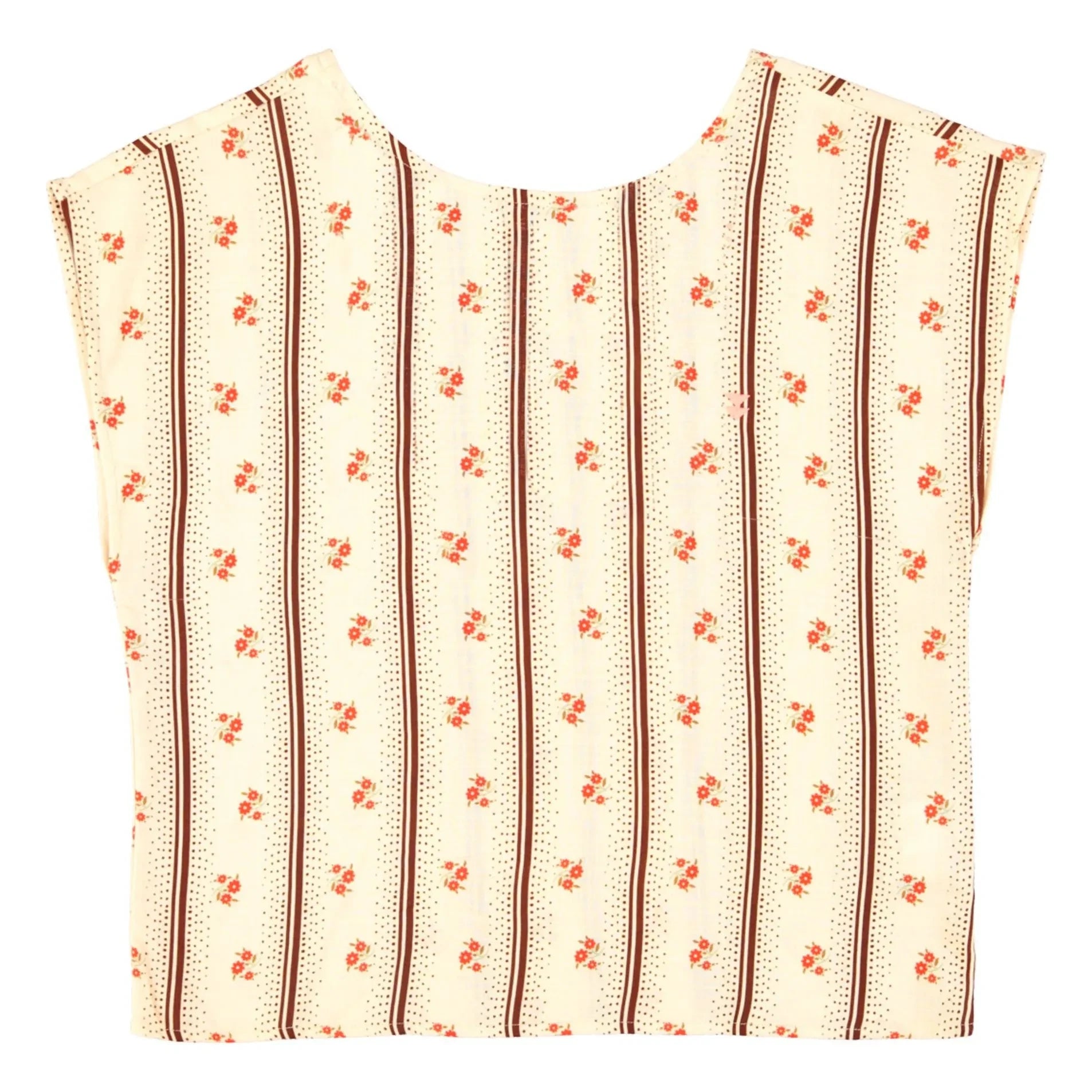 Sisters Department - Floral Pattern Sleeveless Blouse | Ecru