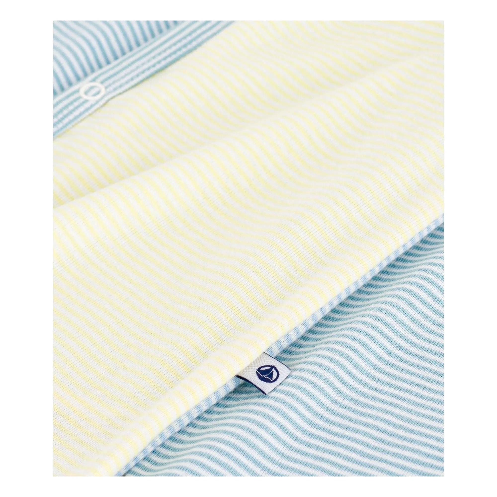 Petit Bateau - Çizgili Rahat Pijama | Sarı