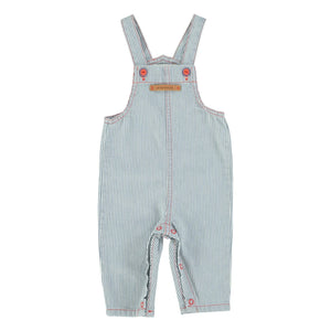 Piupiuchick - Striped Overalls | Blue