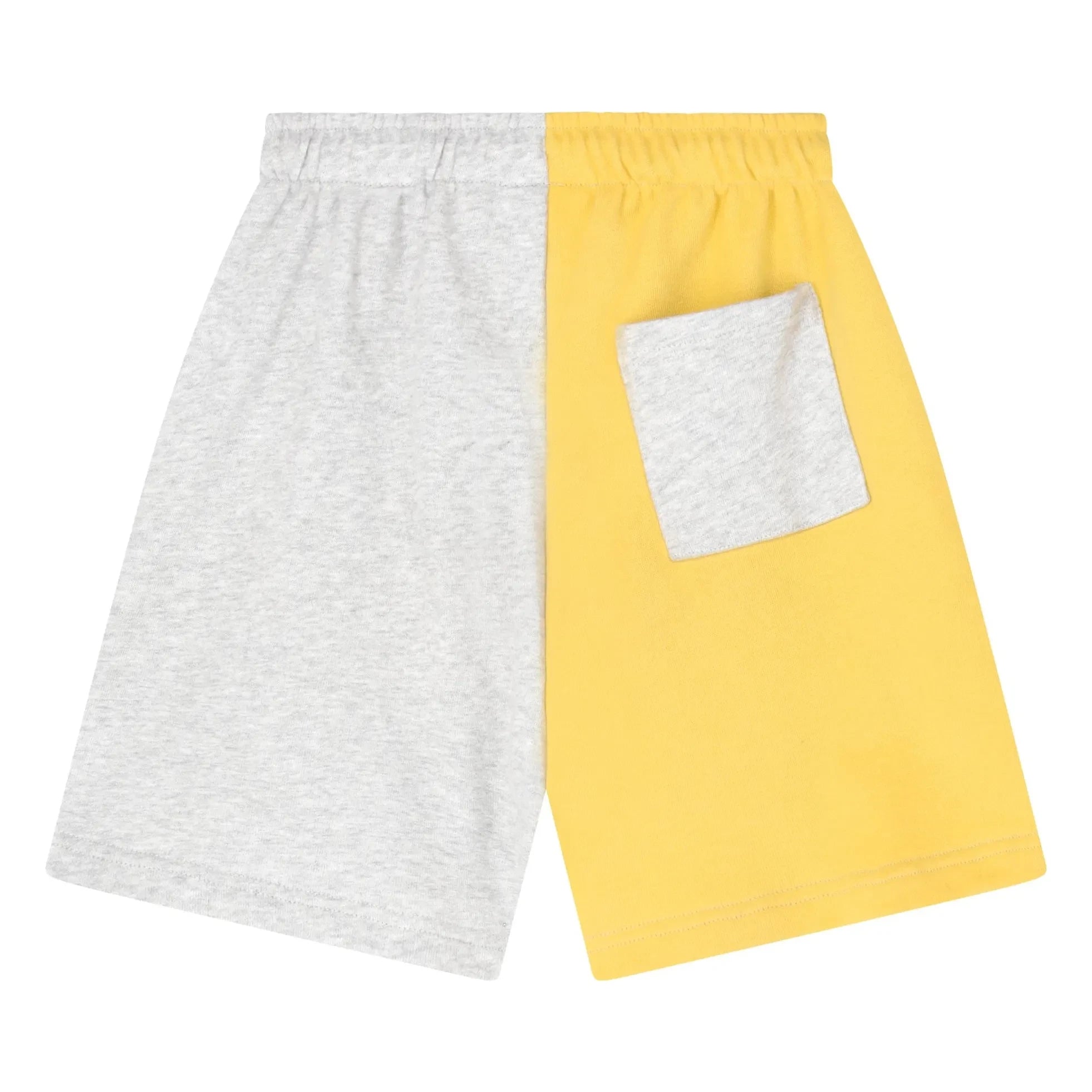 Cos I Said So - Color Block Logo Organic Cotton Shorts | Gray Melange