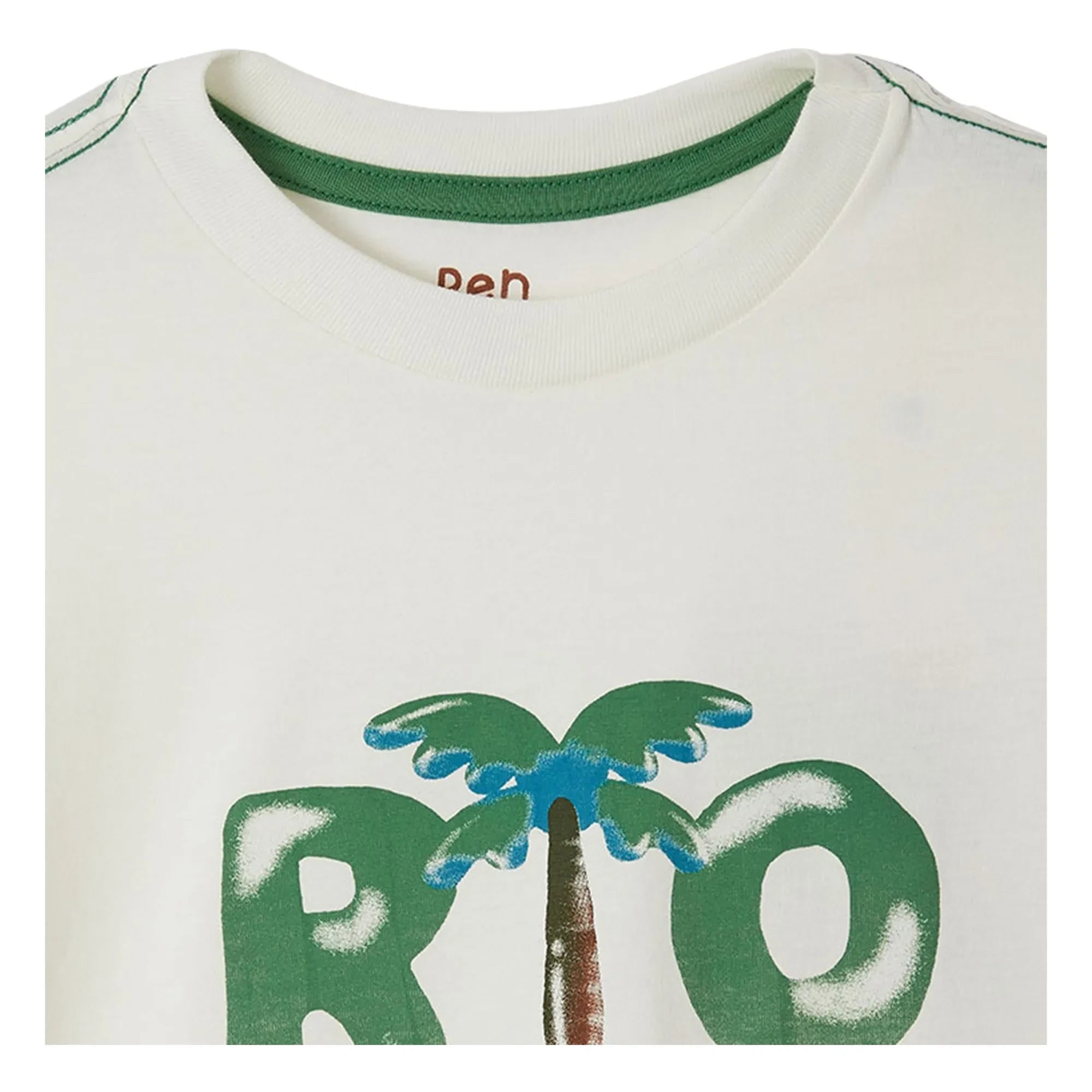 Fabula - Rio Palm Tree T-Shirt | White