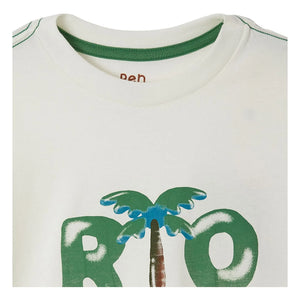 Fabula - Rio Palm Tree T-Shirt | White