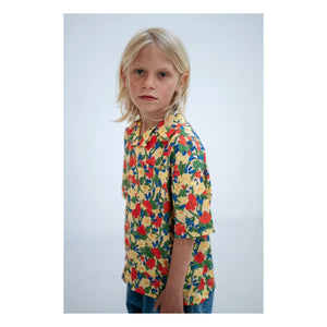 Repose AMS - Boxy Fleurie Organic Cotton Shirt | Pale Yellow