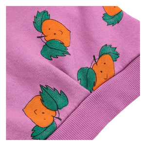 Bobo Choses - Purple Organic Cotton Sweat Crop Top