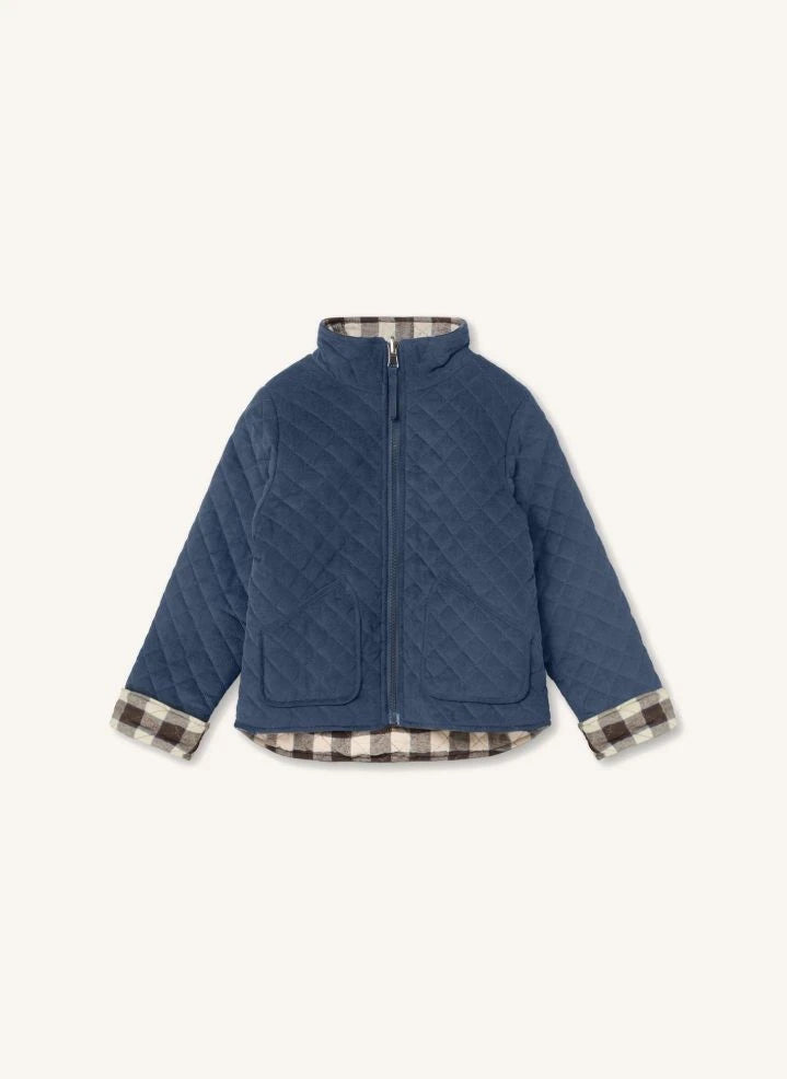 Fliink - Herman Quilted Coat | Navy