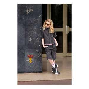Finger in the nose - Denim Bermuda Şort Tate | Gri