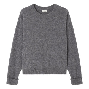 American Vintage - Vitow Alpaca and Wool Crew Neck Sweater | Steel