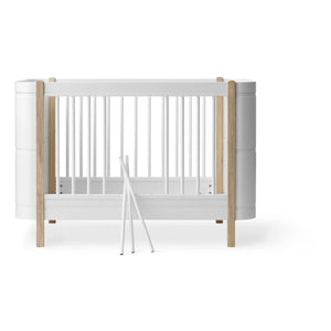 Oliver Furniture - Oak Wooden Mini+ Crib, excluding junior kit
