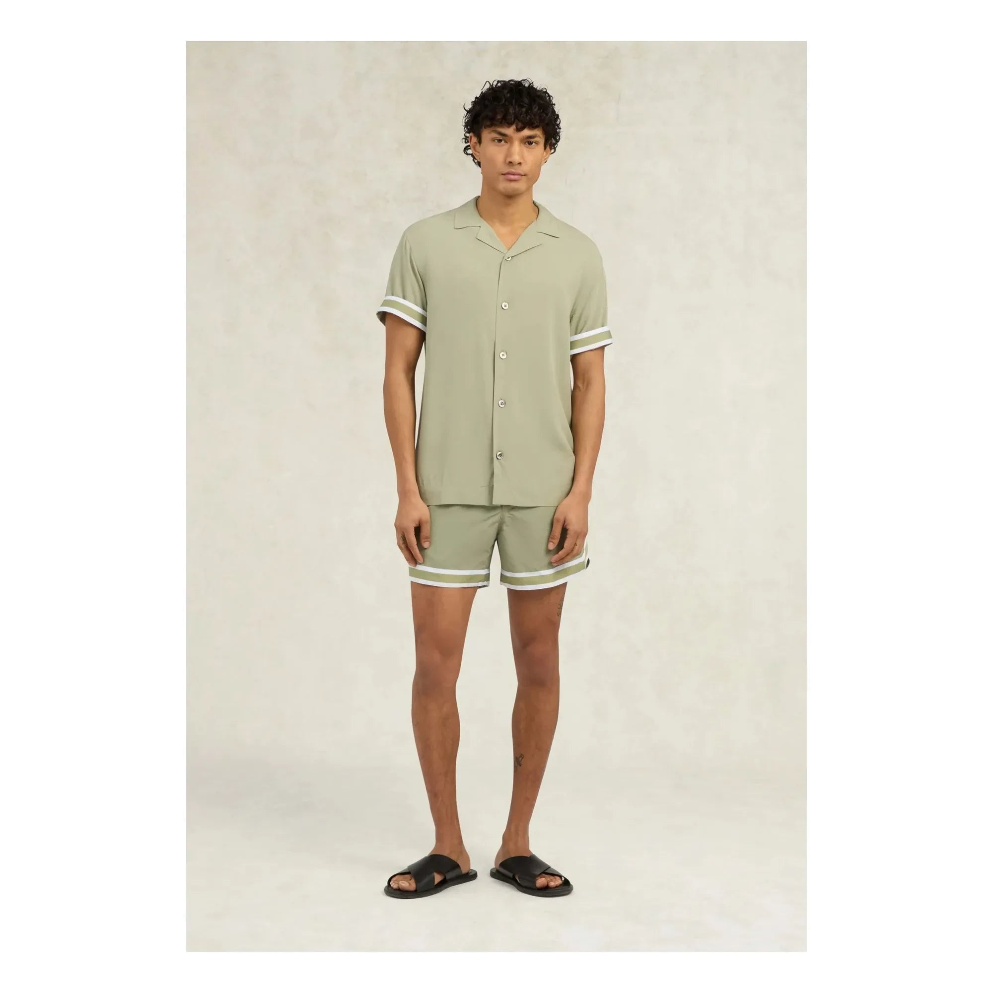 Ché Studios - VALBONNE Shirt | Beige - Green