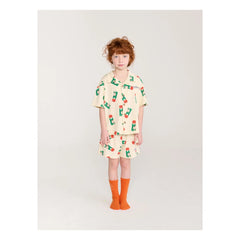 Bobo Choses - Pickles Organic Cotton Shirt and Shorts Set | Ecru