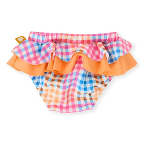 Goldie + Ace - Ruffled Checked Bath Towel | Pink