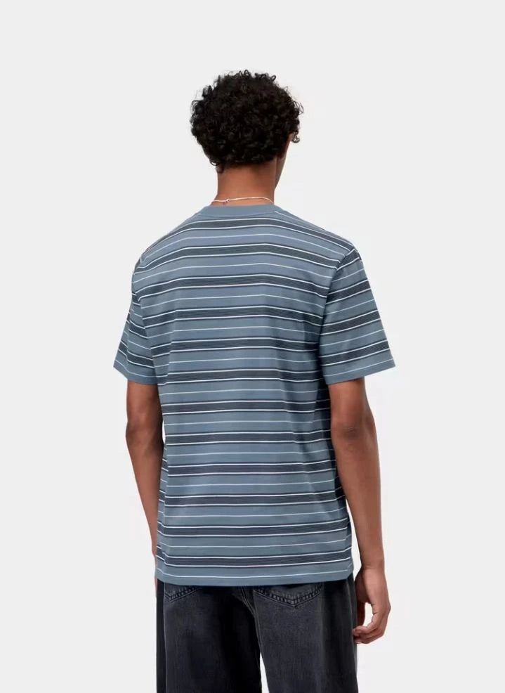 Carhartt WIP - Bronson Çizgili Tişört | Koyu yeşil