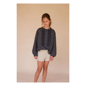 Longlivethequeen - Ruched Blouse | Midnight Blue