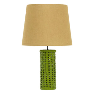 House of Capricorn - Cesta Ceramic Lamp Base | Green