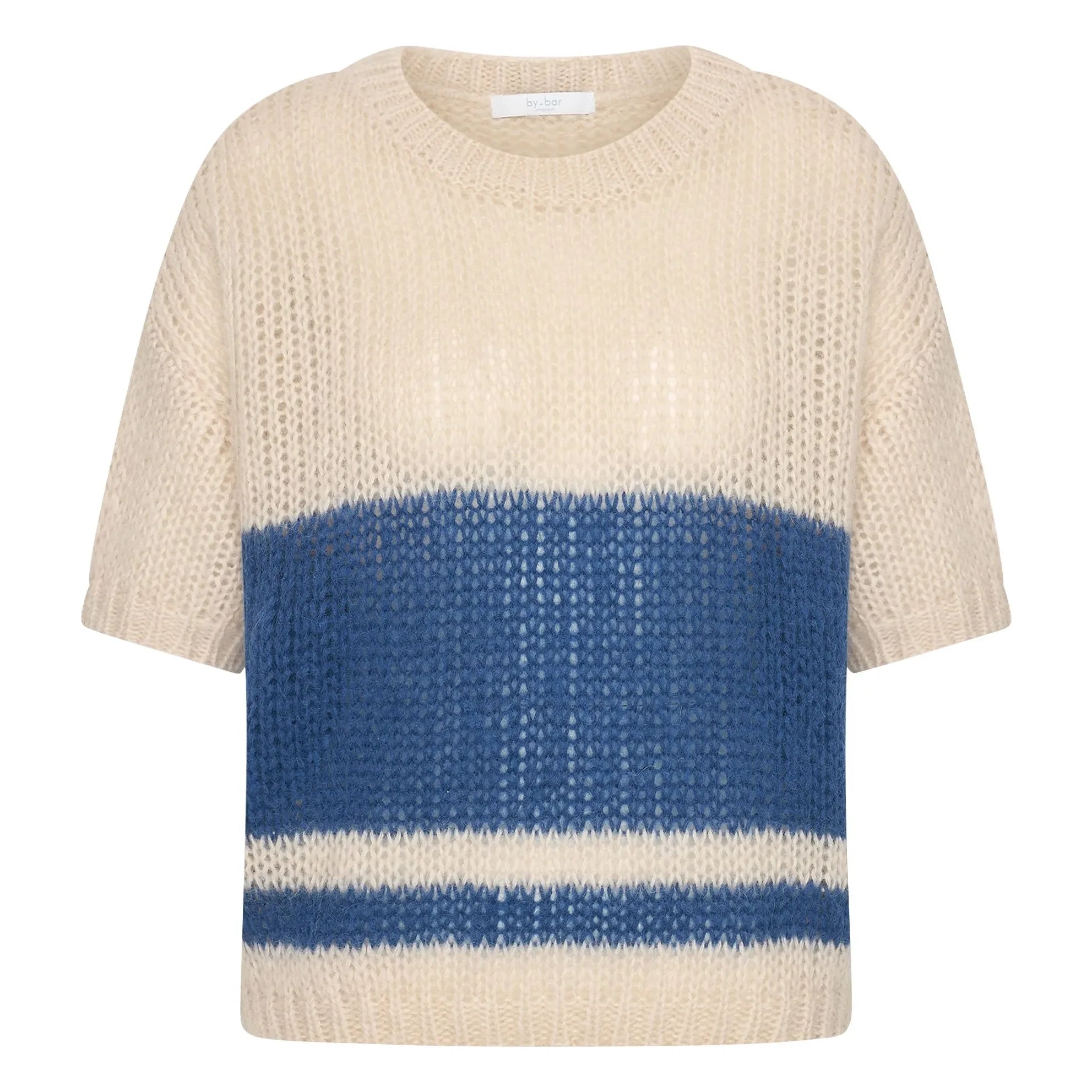 By Bar - Nino Striped Sweater | Navy Blue