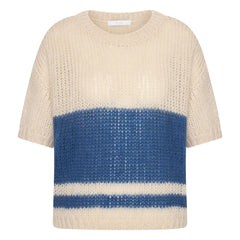 By Bar - Nino Striped Sweater | Navy Blue
