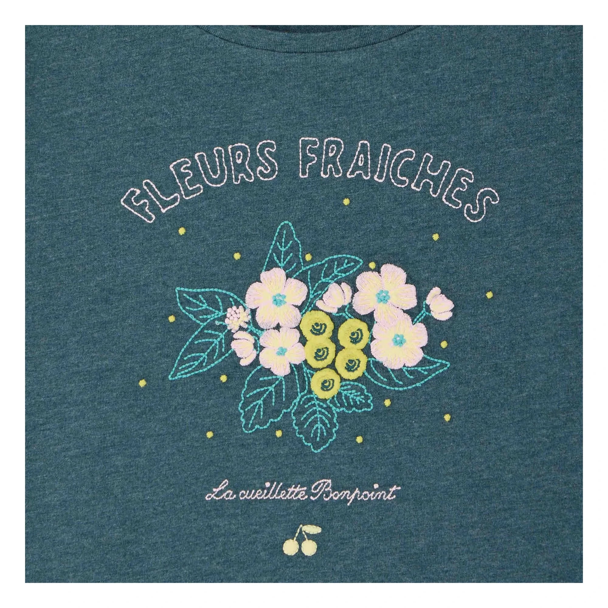 Bonpoint - Cyana organic cotton T-shirt | Emerald green