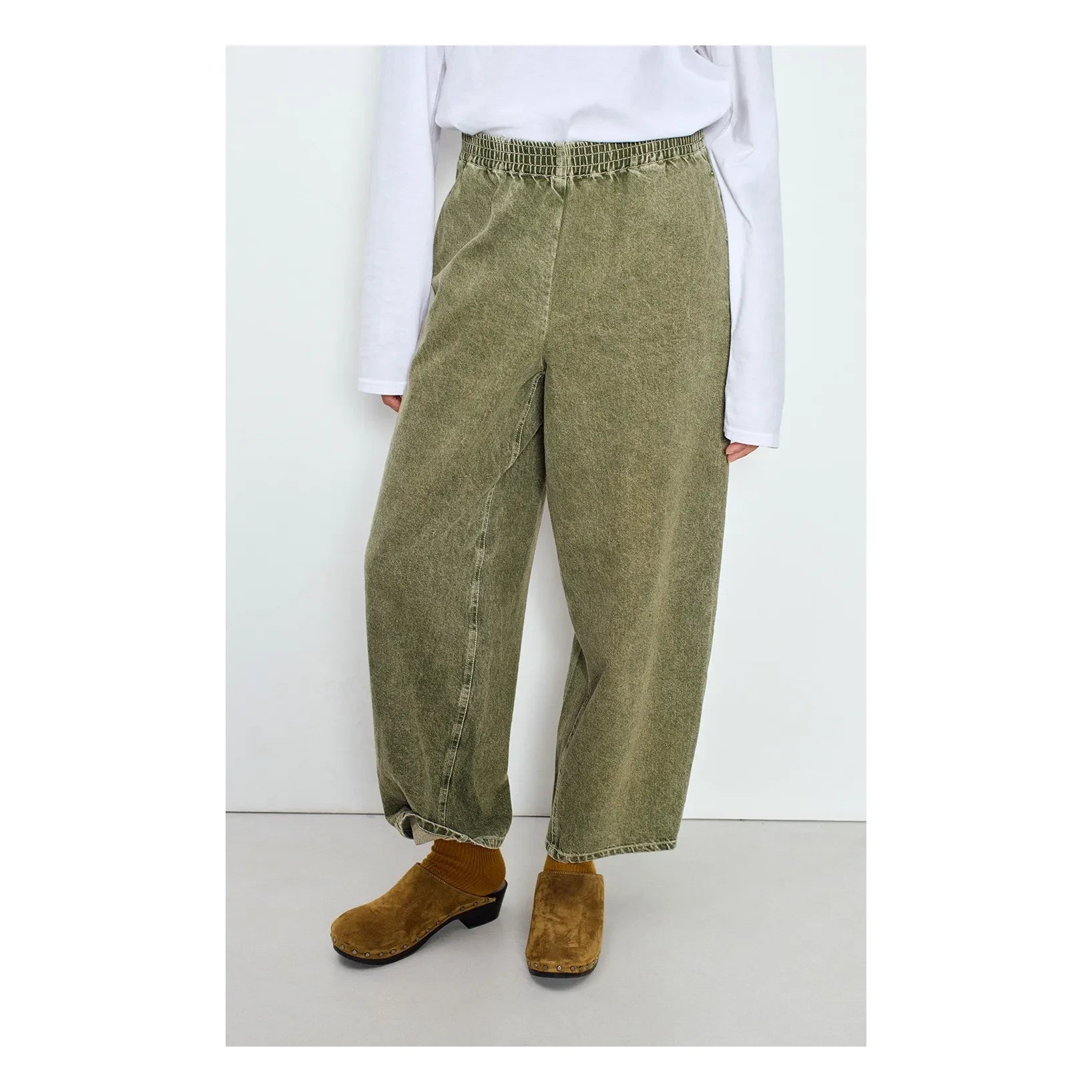 American Vintage - Uzatown Pamuklu Havuç Kesim Pantolon | Olive