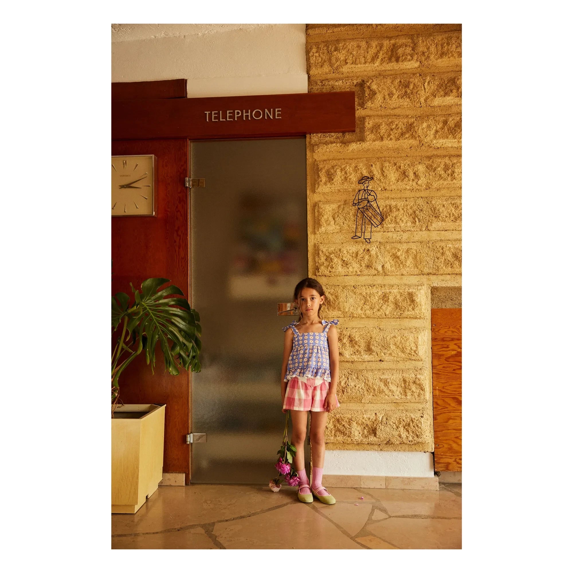 Hello Simone - Short Marlow Checkered | Pink