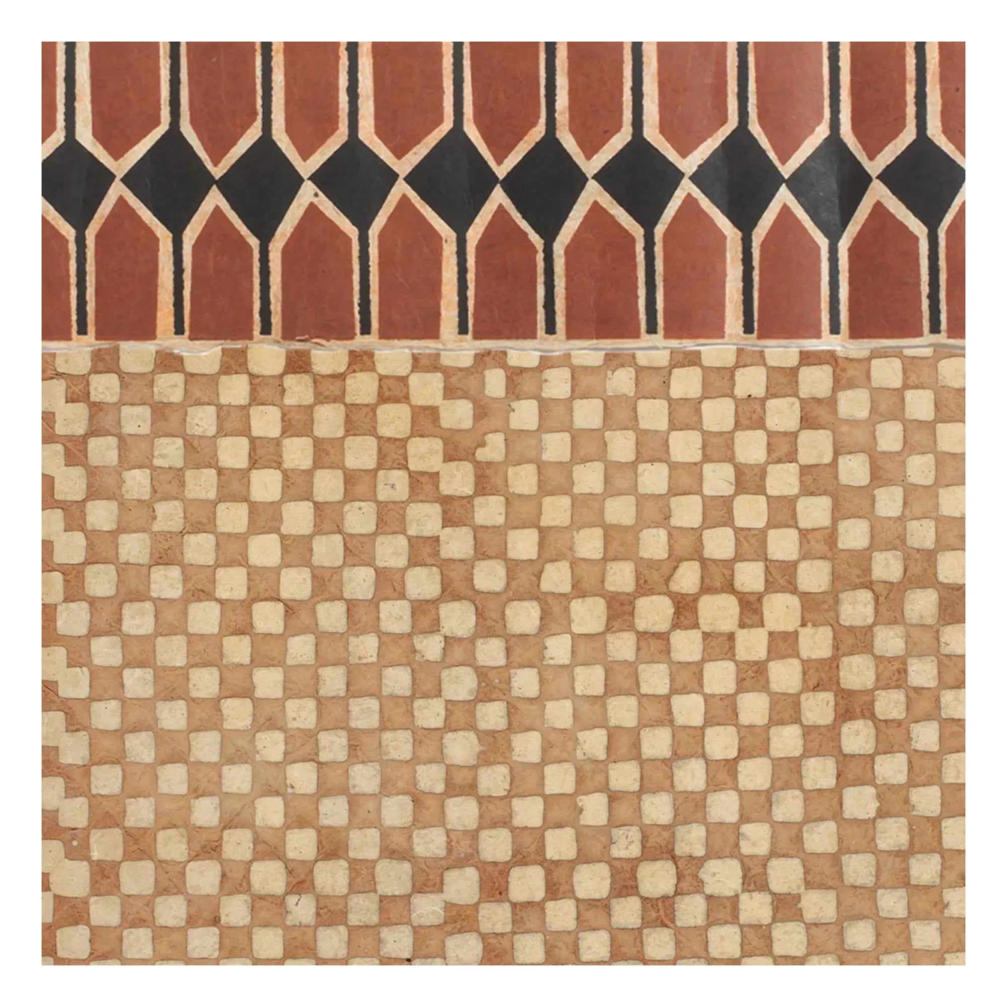 Le Monde Sauvage - Superfrise Vertebra Sienna - 9-leaf Set | Terracotta