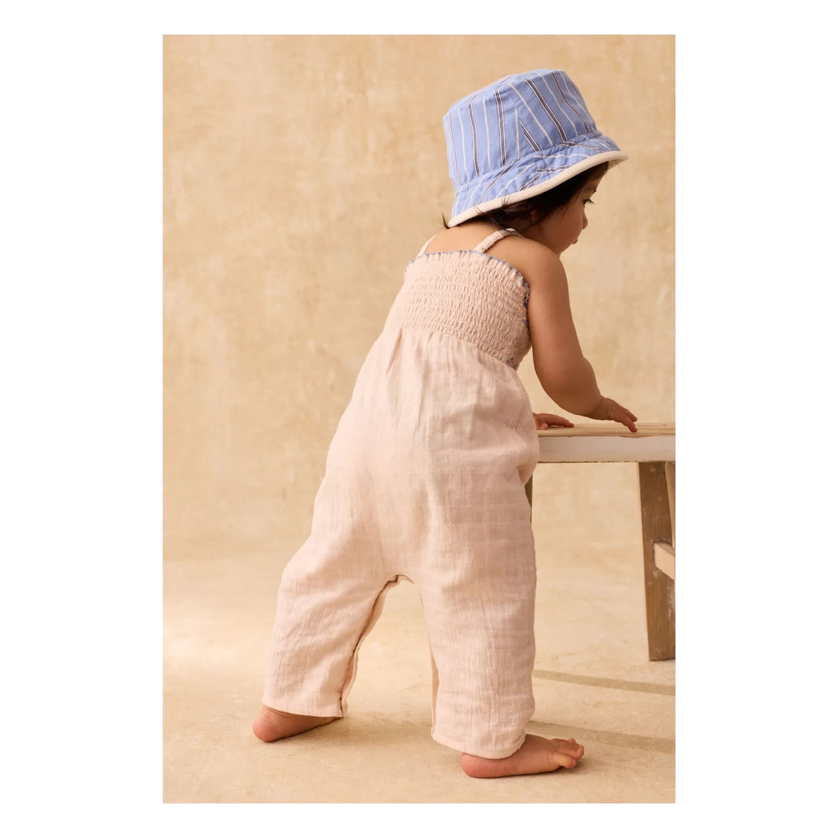 Louise Misha - Morli Textured Jumpsuit | Cream