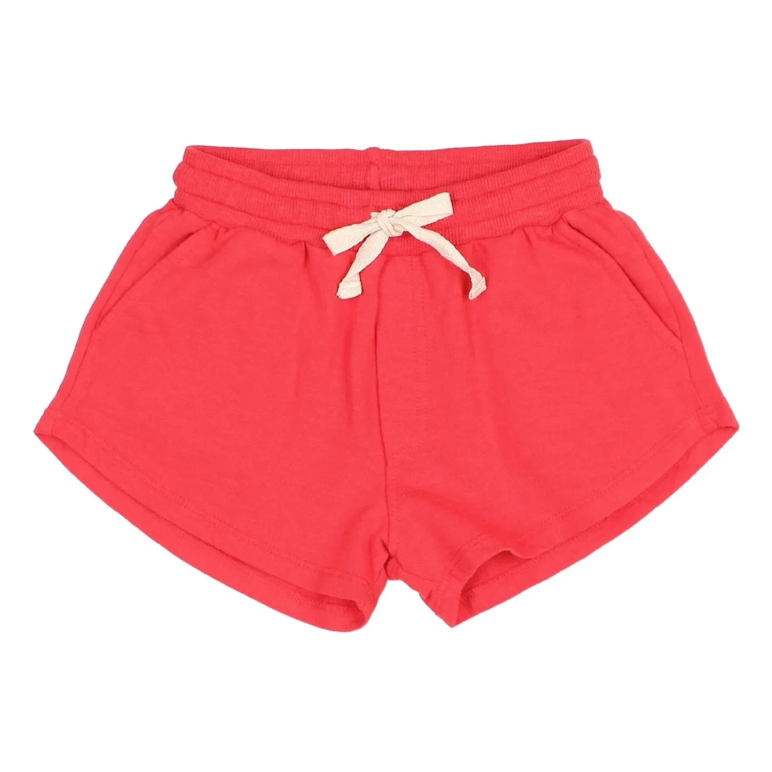 Búho - Organic Cotton Fleece Shorts | Red